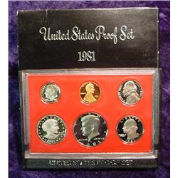 1981 S U.S. Proof Set. Original as issued.