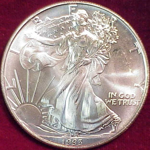 1993 American Eagle 1 Oz Fine Silver Dollar 1993-american-eagle-1-oz-fine-silver-dollar