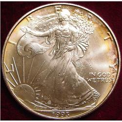 1993 American Eagle 1 oz. Fine Silver Dollar.