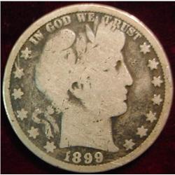 1899O Barber Half Dollar. G.