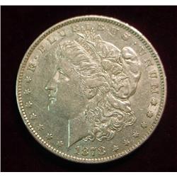 1878P Morgan Dollar. 7-Tail Feathers. VF.