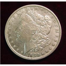 1880S Morgan Dollar. EF. 
