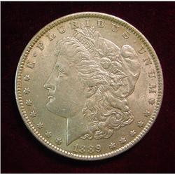 1889P Morgan Dollar. AU.