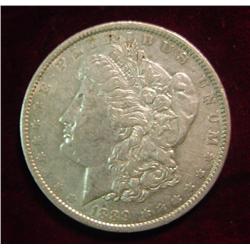 1889O Morgan Dollar. AU.