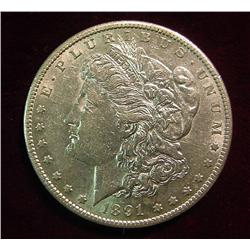 1891S Morgan Dollar. AU.