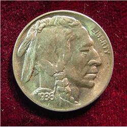 1936D Buffalo Nickel. BU.