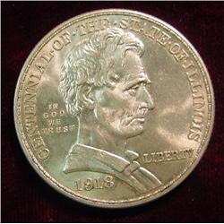 1918 Illinois Commemorative Half Dollar. BU.