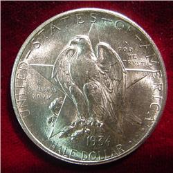 1934 Texas Commemorative Half Dollar. BU.