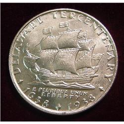 1938 Delaware Commemorative Half Dollar. BU.