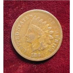 1865 Indian Head Cent. VF.