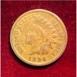 1894 Indian Head Cent . F.