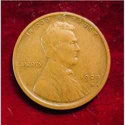 1909S Lincoln Cent. VF.