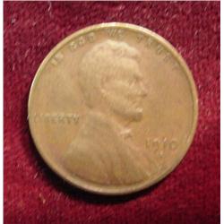 1910S Lincoln Cent. VF.