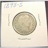 Image 1 : 1893S Barber Quarter. VG.