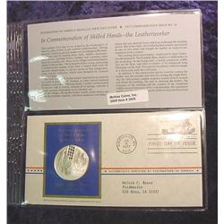 Skilled Hands Sterling Silver 1st Day Cover.