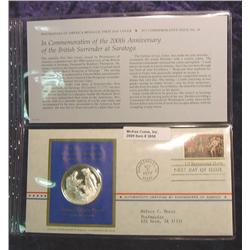 General Burgoyne Sterling Silver 1st Day Cover.