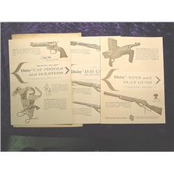 (3) Daisy Toy Guns, Cap Guns & BB Guns Brochures. 