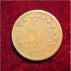 Hiatt & Showalter Cadiz"  Indiana " Civil War Token.