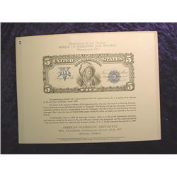 1977 ANA Souvenir Sheet. By the Bureau Of Printing