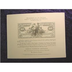 1974 ANA Souvenir Sheet. By the Bureau Of Printing