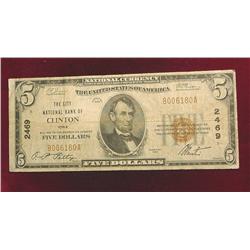$5 ôThe City National Bank of Clinton Iowaö