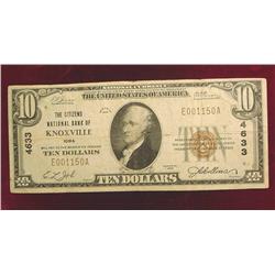 $10 ôThe Citizens National Bank of Knoxville Iaö