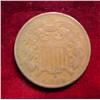Image 1 : 1869 U.S. Civil War Two Cent Piece. VG-8.