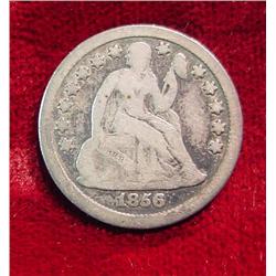 1856 P Seated Liberty Dime. VG-8