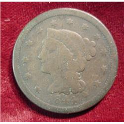 1844 U.S. Large Cent. VG-8.