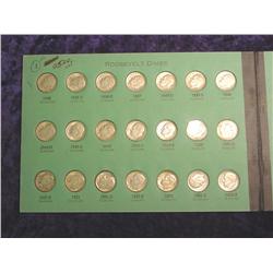 1946-61 Set of Roosevelt Dimes. F-EF. 