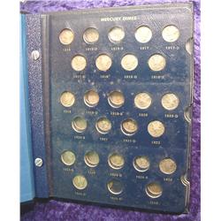 1916-45S Partial Set of Mercury Dimes. (52 pcs.)