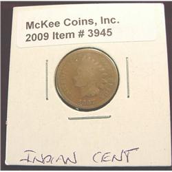 1867 Indian Head Cent. G-4.