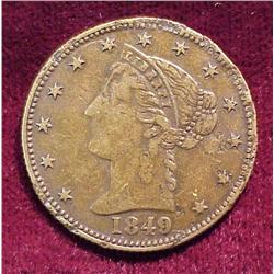 1949 Liberty Prospector on Rev. Brass Notgeld Token.