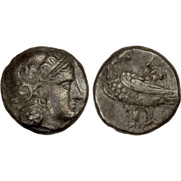 BACTRIA: Sophytes, ca. 305-294 BC, AR hemidrachm (1.57g), VF