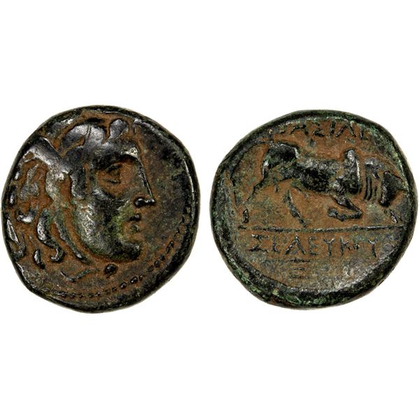 SELEUKID KINGDOM: Seleukos I Nikator, 312-281 BC, AE18 (5.96g), Antioch on the Orontes, late 280's B