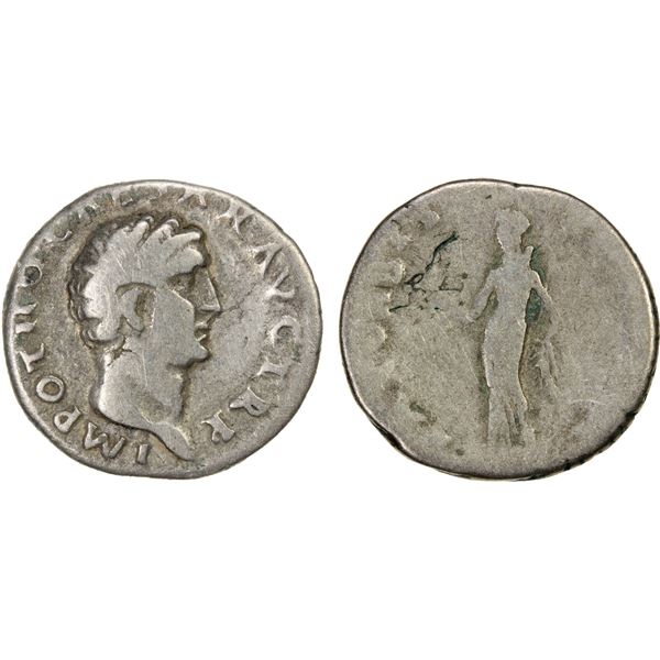 ROMAN EMPIRE: Otho, 69 AD, AR denarius (3.16g), Rome, VG-F