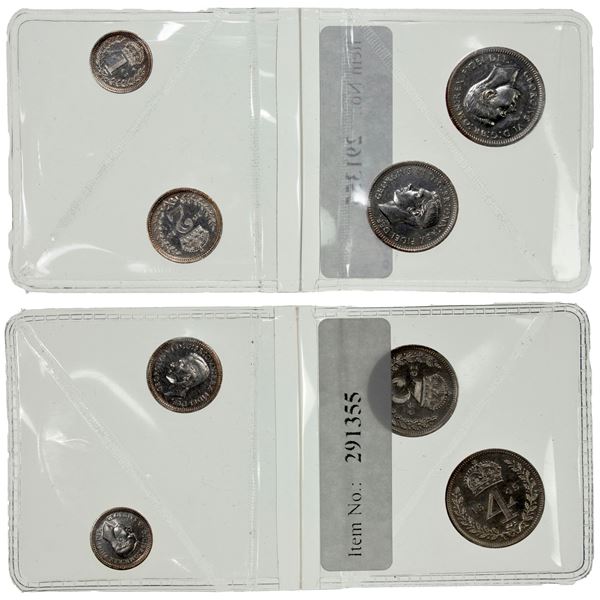 GREAT BRITAIN: AR maundy set, 1949, Prooflike Unc