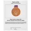 Image 7 : Ryan Lochte's London 2012 Summer Olympics (2) Silver Winner's Medals and (1) Bronze Winner's Medal