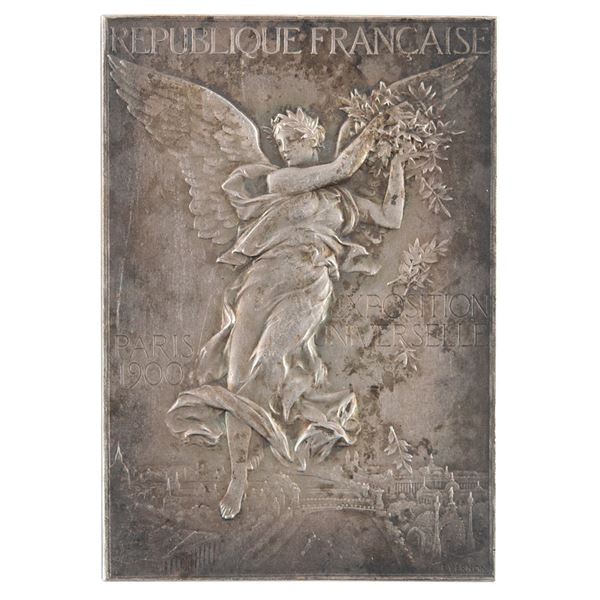Paris 1900 Olympics Silvered Bronze Winner's Medal for Physical Exercises