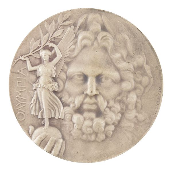 Athens 1906 Intercalated Olympics Silver Winner's Medal