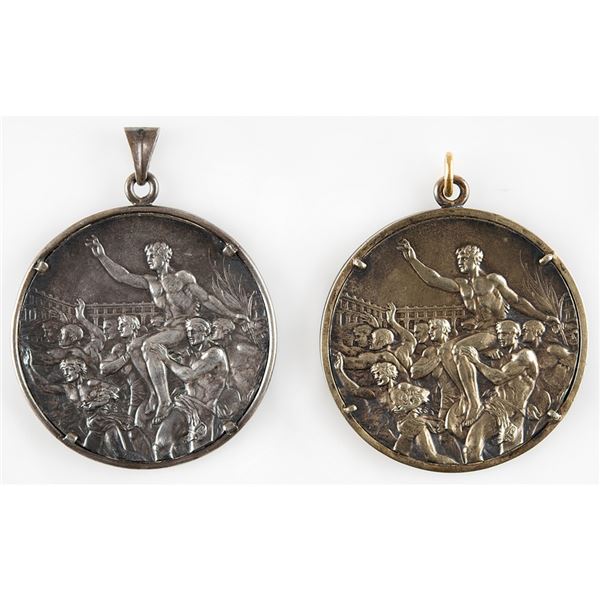 London 1948 Summer Olympics Gold and Silver Winner's Medals