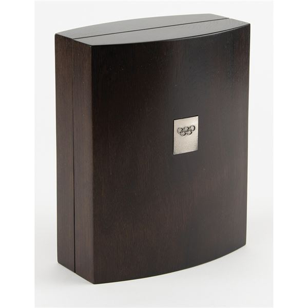 Salt Lake City 2002 Winter Olympics Silver Winner's Medal Box