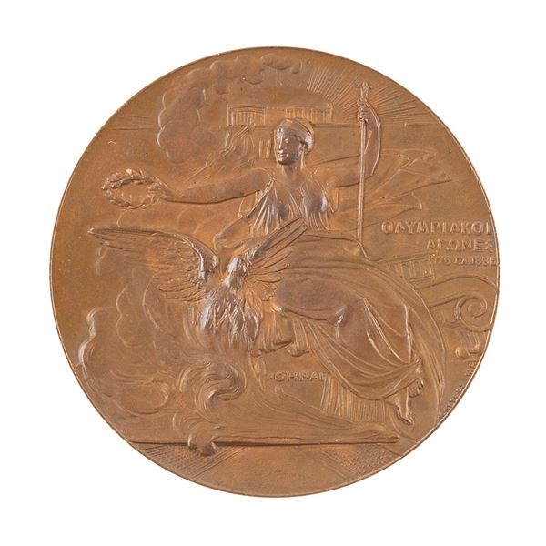 Athens 1896 Olympics Bronze Participation Medal