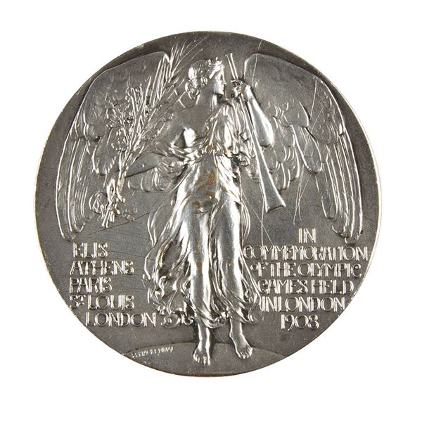 London 1908 Olympics Silvered Bronze Participation Medal