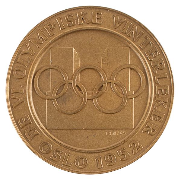 Oslo 1952 Winter Olympics Copper Participation Medal