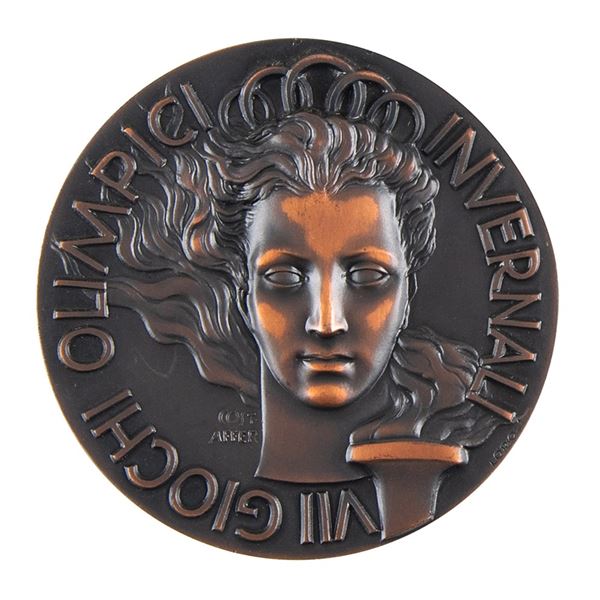 Cortina 1956 Winter Olympics Bronze Participation Medal