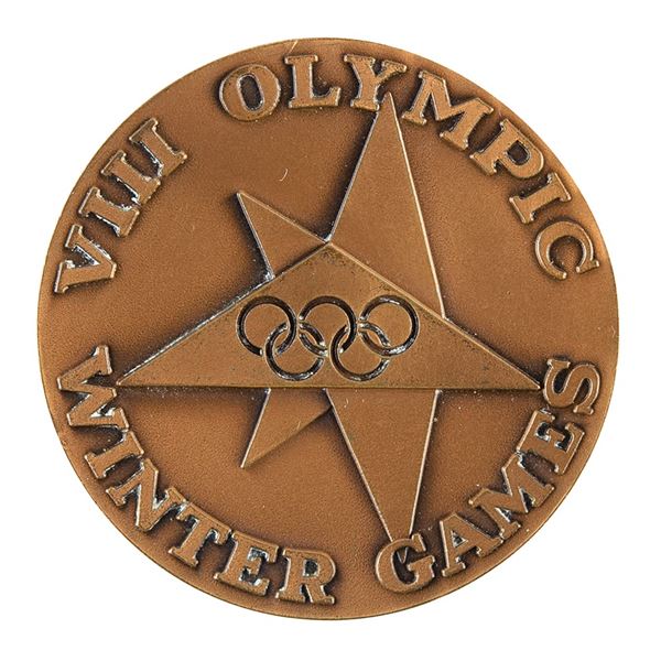 Squaw Valley 1960 Winter Olympics Bronze Participation Medal