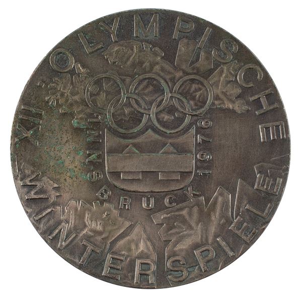 Innsbruck 1976 Winter Olympics Silvered Bronze Participation Medal