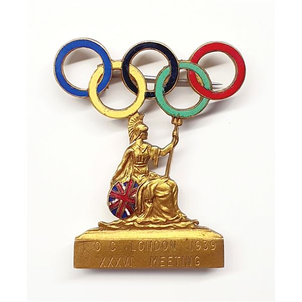 38th IOC Session in London, 1939. IOC Official's Badge