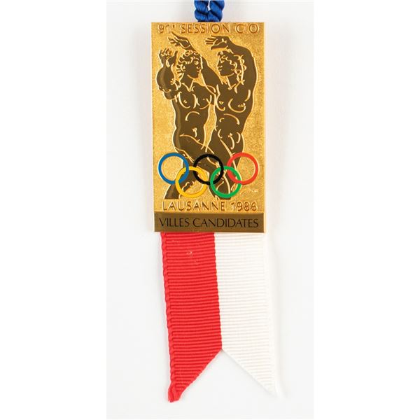 Lausanne 1986 IOC Session Badge
